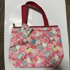 サンリオ　キャラクター　和柄　ランチトートバッグ　新品