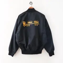 アメリカ製 スタジャン ブルゾン Lブラック 291