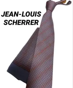 【新品】JEAN-LOUIS SCHERRER ネクタイ ストライプ チーフ付き