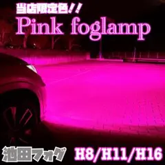 唯一無二!!H8/H11/H16 超爆光 ピンクフォグランプ!!当店限定色