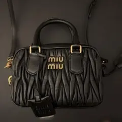 miumiu アルカディマテラッセレザーバック　使用感少なめ