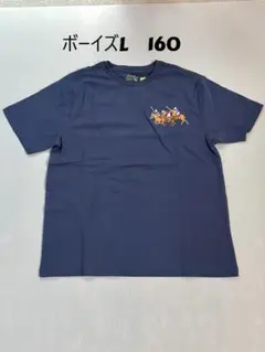 最新作新品ラルフローレン　トリプルポニー　ビックポニー紺TシャツボーイズL160