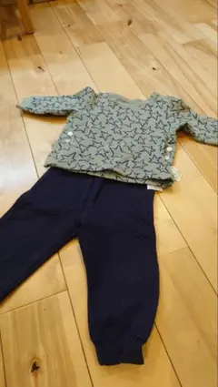 UNIQLOキルトパジャマ90☆星柄スター★