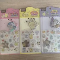 【新発売！】 ポケモン ポケピース CANDY BONBONシール 3種セット