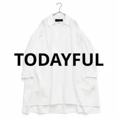 TODAYFUL スキッパーシャツ オーバーサイズ 白 コットン 日本製のサムネイル