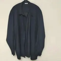 ジーユー　黒　長袖　シャツ 　XL　　ポリエステル100%