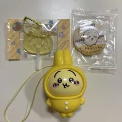 ちいかわ うさぎ 3点セット 着ぐるみ キャンディー 缶バッジ