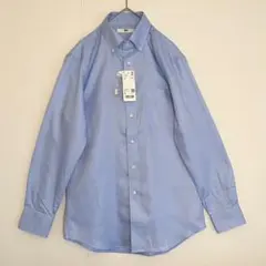【新品未使用★サックスブルー】ユニクロボタンダウンシャツ★Sサイズ★