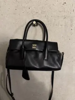 SNIDEL ブラック ショルダーバッグ　ハンドバッグ　2way 完売品