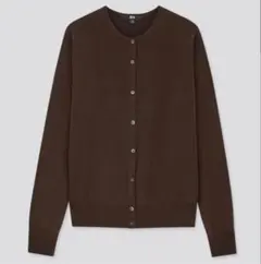 UNIQLO エクストラファインメリノクルーネックカーディガン（長袖）