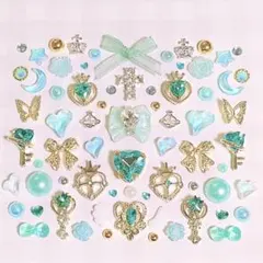 ネイルパーツ セーラームーン リボン デコパーツ 韓国パーツ まとめ売り ㊼