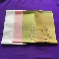 美しい　半衿　4点セット　　　　　　　夏仕様② 刺繍②