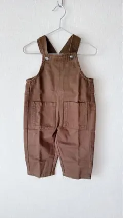 【新品・未使用】GROWN/オーバーオール/6-12m/ブラウン