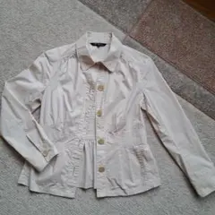 23区 ベージュ ボタン付きジャケット 38