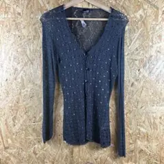 長袖 カーディガン レディース Sサイズ 古着 平成 y2k ファッション