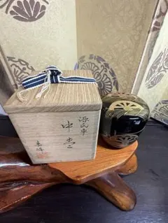 茶道具 茄子茶器 鈴虫蒔絵 流長作 共箱 茶道具 茄子茶器 鈴虫蒔絵 流長作 共箱 - メルカリ
