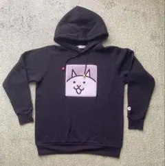 BANDAI APPAREL にゃんこ大戦争　パーカー M 黒