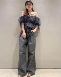 snidel ハイウエストデニム