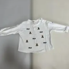 POLO Baby クマ刺繍 長袖Tシャツ 80