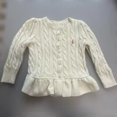 Polo Ralph Lauren 2/2T カーディガン アイボリー