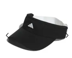 新品タグ付!! アディダスブラック サンバイザー 自転車 ゴルフ テニス 運動会
