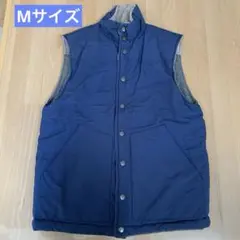 ダウンベスト　チャオパニック　ネイビー＆グレー　リバーシブル メンズ　Mサイズ