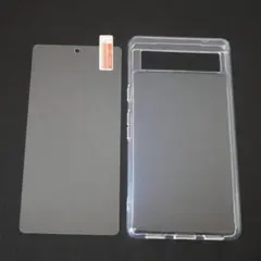 2点 Pixel 7a クリアケース+画面保護ガラス TPU 透明 クリアのサムネイル