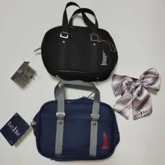 EAST BOY】 スクールバッグミニポーチ リボンキーホルダー 5点セット