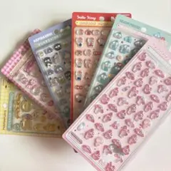【新品】ボンボンドロップシール　サンリオキャラクター６枚セット