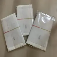 値下げ　ホワイトフェイスタオル 3枚セット 約34cm x 87cm