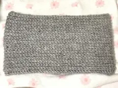 【本日限定価格】＼ ★あったかネックウォーマー ／ライトグレー　ハンドメイド