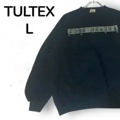 【一点物】TULTEX USA製 スウェット ブラック L 裏起毛 古着