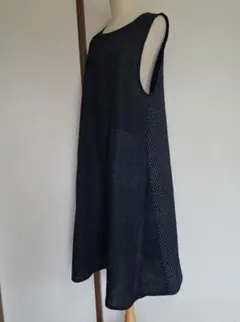 着物リメイク　No.384　書生絣からジャンパースカート