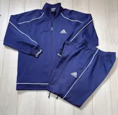 adidas ネイビー セットアップ トラックジャケット