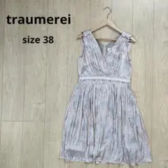 traumerei トロイメライ ペイズリー柄 ノースリーブ ワンピース ドレス