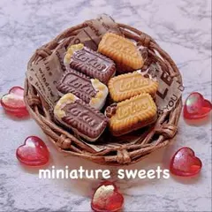 ２色のLotasビスケットサンド　フェイクフード　フェイクスイーツ　クリスマス