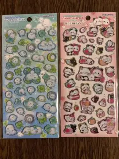 【大人気！】キャンディグリッター　ステッカー　ぽんぽんシマエナガ　もちもちぱんだ