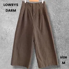 LOWRYS DARM　ローリーズファーム　タックワイドパンツ　チェック柄　M