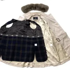 INED イネド トレンチコート 春秋冬 3way ベージュ M