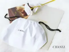 ⚜ CHANEL シャネル巾着 / 保存袋【 白 】未使用品