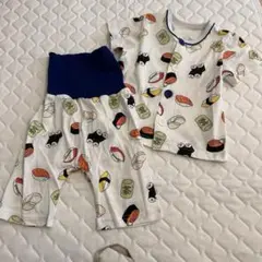 新品　お寿司　パジャマ　80 ネイビー　綿