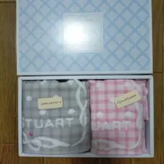 【新品未使用】JILLSTUART タオルハンカチ 2枚セットグレー＆ピンク