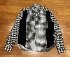 【美品】COMME des GARCONS HOMME/ペンキ加工ギンガム 美品】COMME des GARCONS HOMME/ペンキ加工ギンガム