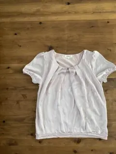 tシャツ シャツ　半袖　桜色　サテンのサムネイル