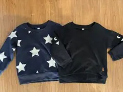 90cm トレーナー スウェット トップス 2枚セット