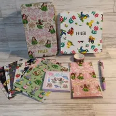 FEILER 　レターブック　缶入り　紙ものセット　美人百花　マナマナ