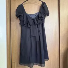 【美品】JILL STUART ジルスチュアート リボンワンピース 黒 L