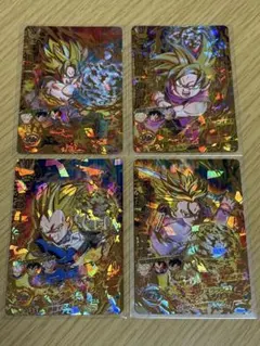 スーパードラゴンボールヒーローズ 旧弾 URリメイク サイヤ人4枚セット