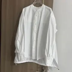 ジャーナルスタンダード✨コットンギャザーブラウス バンドカラー 