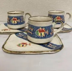 カップ　ソーサー　3客